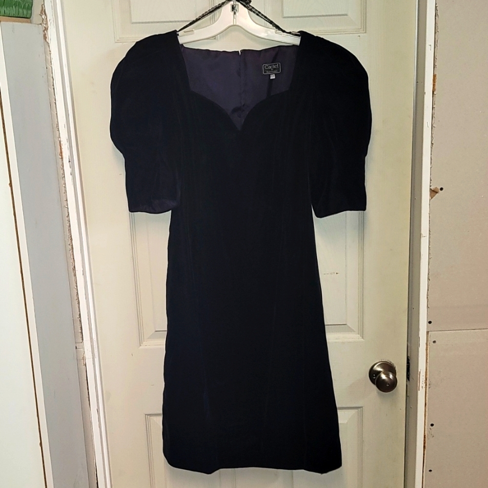 Cachet Women's size 13/14 blue dress